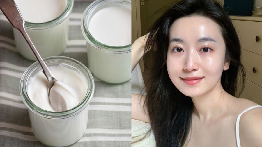 Sử dụng sữa chua có tác dụng dưỡng da, làm sáng da.