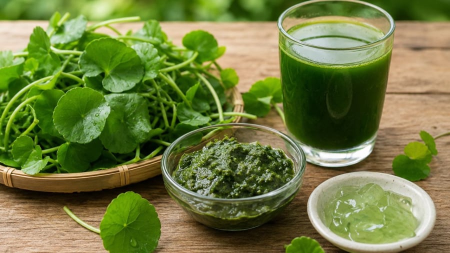 Nước rau má là thức uống phổ biến trong mùa hè