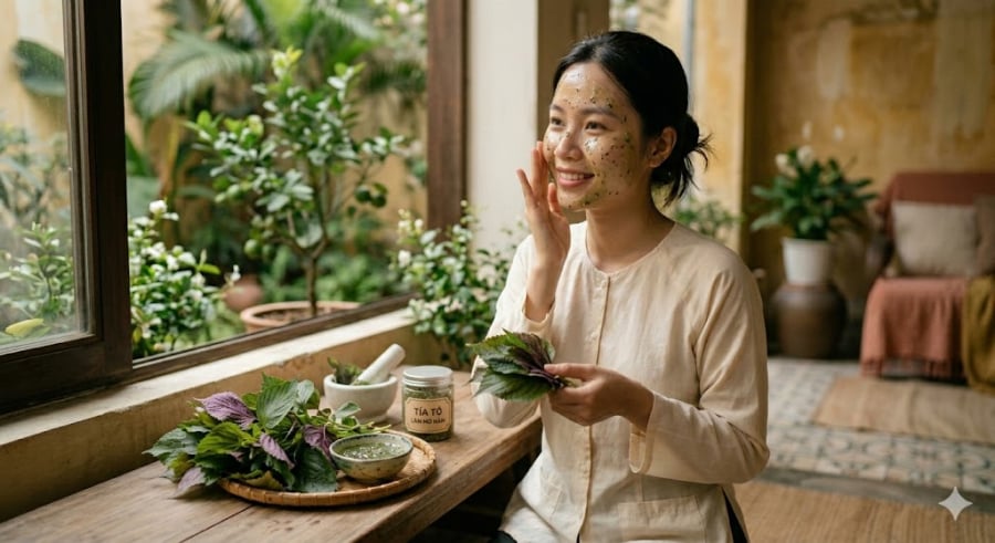 Không chỉ là một loại rau gia vị quen thuộc, lá tía tô từ lâu đã được y học cổ truyền và các nghiên cứu hiện đại đánh giá cao trong việc chăm sóc da. 