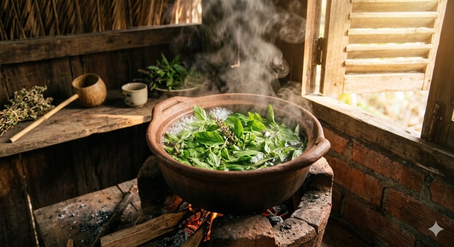Nước lá hương nhu là bí quyết chăm sóc tóc quen thuộc của nhiều thế hệ người Việt, mang đến cảm giác sạch sẽ và thư thái sau mỗi lần gội đầu.