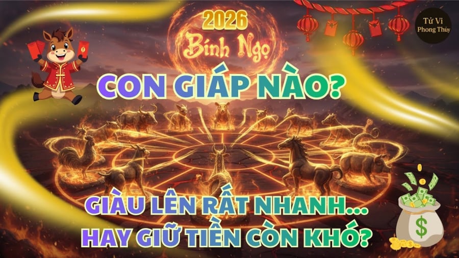 5 ngày đầu tháng 6/2026: 3 con giáp Số Đỏ kiếm to, no nê Tiền của
