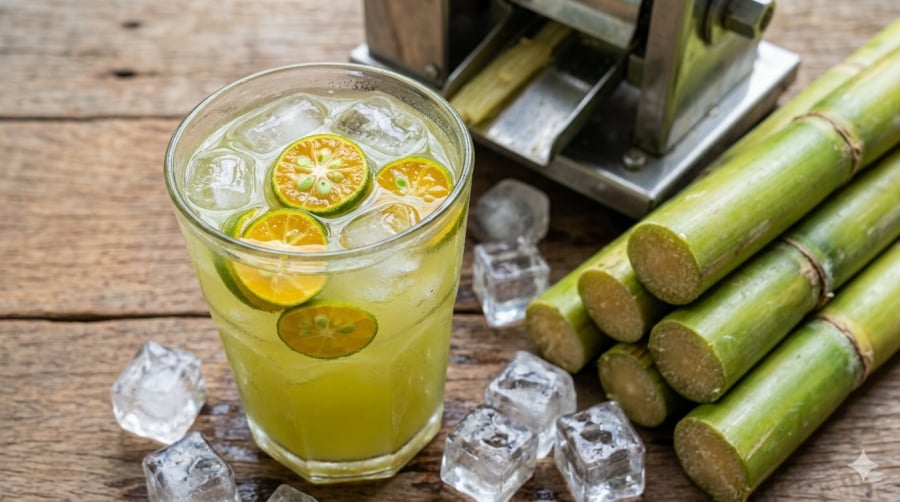 Quất không chỉ tạo hương thơm mà còn giúp vị nước mía trở nên cân bằng và dễ uống hơn.