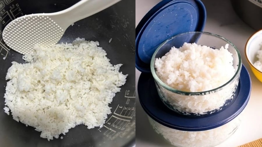 Cơm nguội bảo quản không đúng cách có thể làm tăng nguy cơ ngộ độc.