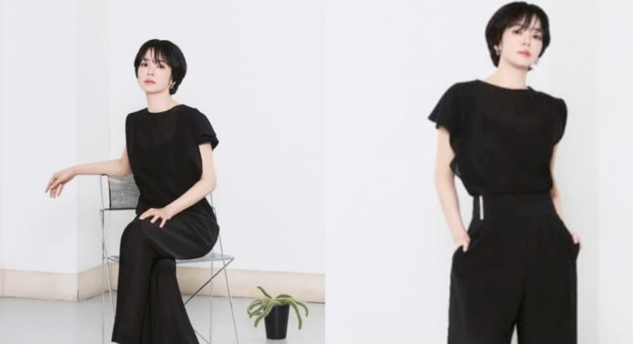 Mái tóc pixie không chỉ làm mới diện mạo mà còn góp phần tạo điểm nhấn cho các bộ trang phục trong chiến dịch quảng bá mới.    