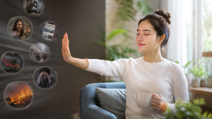 Họ biết tránh xa nguồn tin tiêu cực