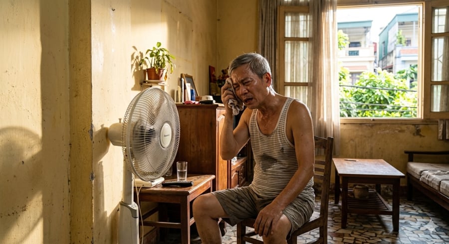 Đặt quạt quá sát tường hoặc góc phòng có thể cản trở luồng không khí lưu thông, làm giảm hiệu quả làm mát.