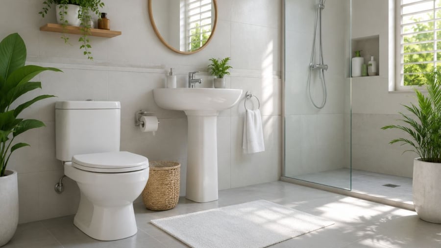Luôn để sàn nhà vệ sinh khô ráo