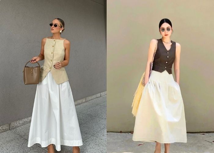 Những sắc độ như trắng, kem, be, nâu nhạt, đen hay xanh olive không chỉ tạo cảm giác nhẹ nhàng, tinh tế mà còn giúp việc phối đồ trở nên đơn giản hơn rất nhiều.