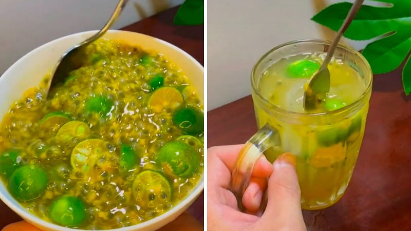 Cách pha nước chanh leo đốt mỡ, mịn da