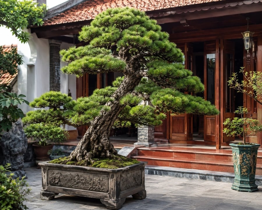 Tại không ít ngôi nhà, có những gốc cây cổ thụ (như cây khế, cây mít, cây xoài) được vun trồng từ thời ông bà, cha mẹ, tính đến nay đã có tuổi đời lên đến vài thập kỷ.