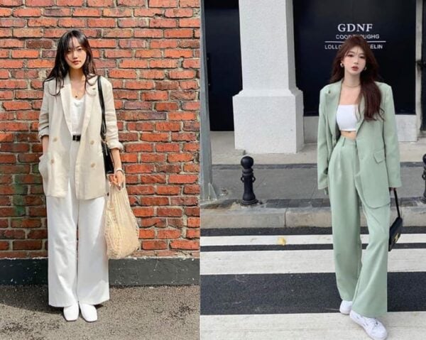 Những chiếc blazer màu trung tính như be, xám, đen hoặc trắng kem được yêu thích nhờ khả năng kết hợp linh hoạt với nhiều kiểu trang phục khác nhau.