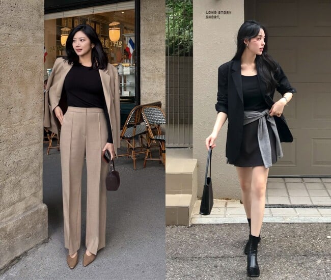Xu hướng hiện nay ưu tiên những mẫu blazer có phom dáng rộng vừa phải, tạo cảm giác thoải mái nhưng vẫn giữ được sự chỉn chu cần thiết.