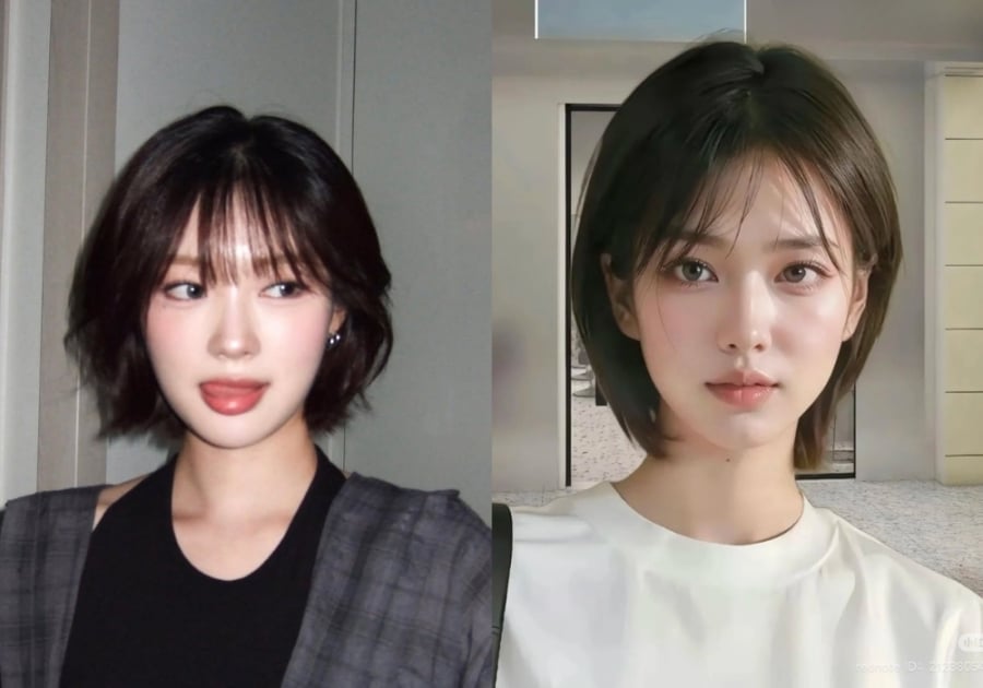 Độ dài vừa phải giúp mái tóc có đủ trọng lượng để hạn chế tình trạng vểnh hoặc xù rối, đặc biệt phù hợp với người có chất tóc dày hoặc xoăn tự nhiên.