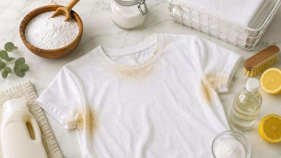 Baking soda là trợ thủ giúp làm sạch quần áo trắng