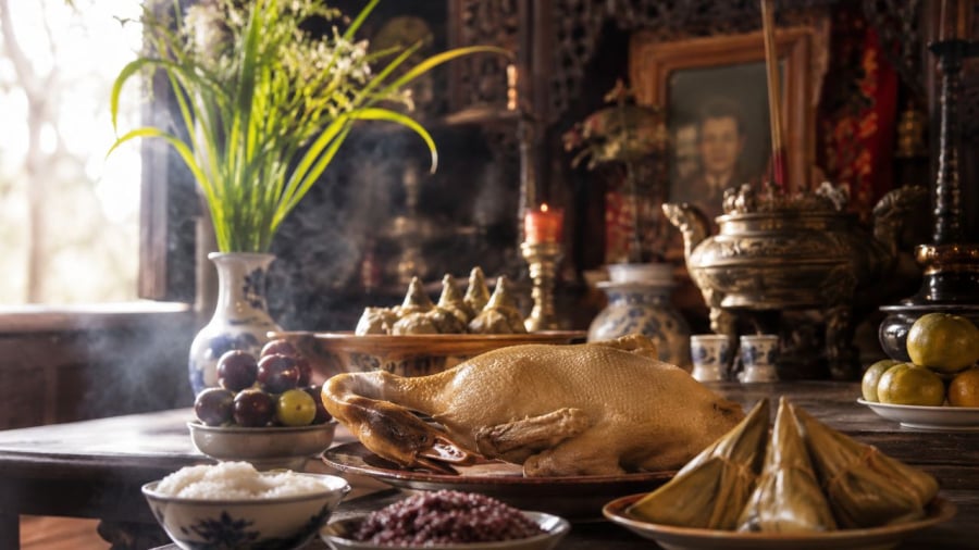 Thịt vịt hầu như chúng không có trong mâm cúng