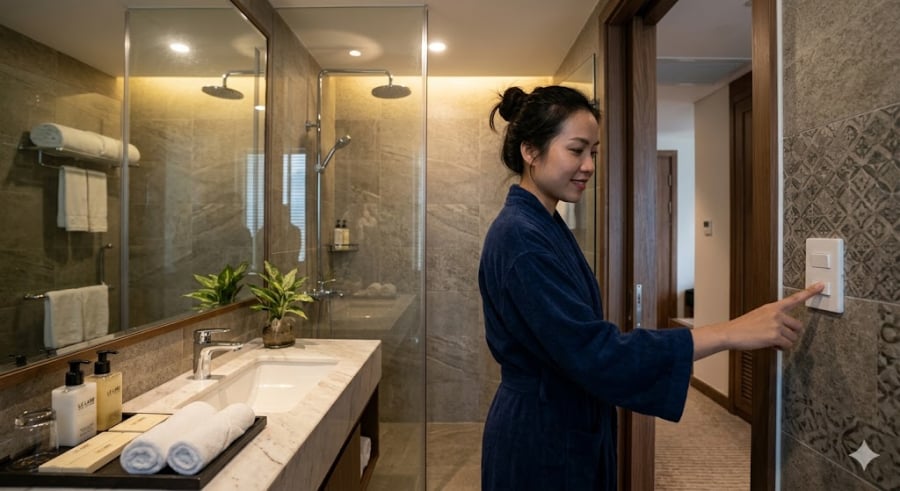 Trong trường hợp không may xảy ra sự cố như báo cháy hoặc chuông báo động vào giữa đêm, việc tỉnh dậy đột ngột trong bóng tối khiến con người dễ rơi vào trạng thái hoảng loạn. 