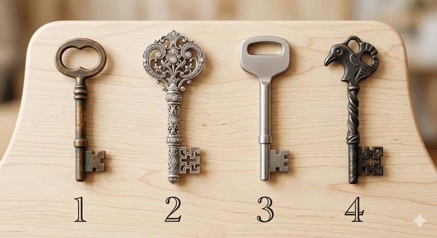 Bạn sẽ bị thu hút bởi chiếc chìa khóa nào đầu tiên?