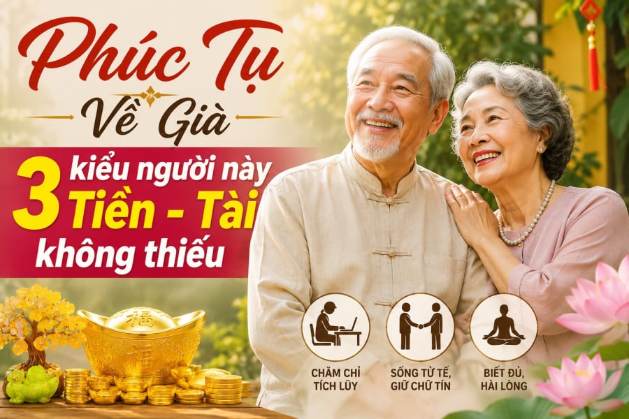 Phúc Tụ Về Già, 3 kiểu người này Tiền - Tài không thiếu