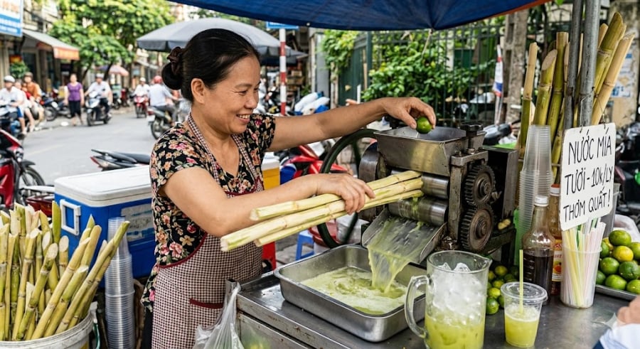 Bạn đã bao giờ thấy nước mía sau khi ép để một lúc sẽ bị chuyển sang màu hơi sẫm hoặc xỉn màu chưa? 