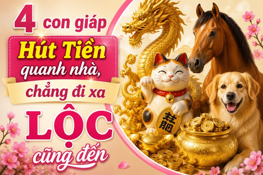 4 con giáp Hút Tiền quanh nhà, chẳng đi xa Lộc cũng đến