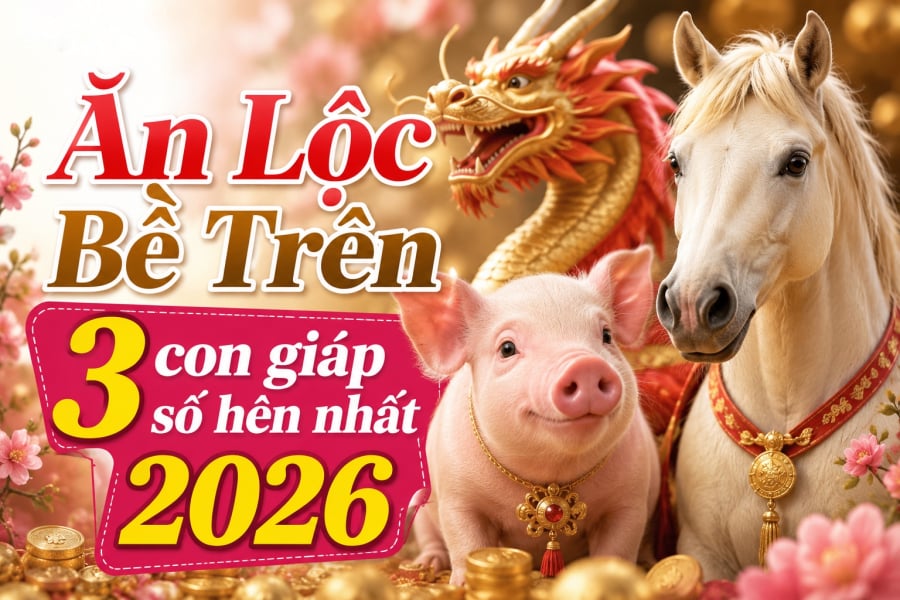 Ăn Lộc Bề Trên, 3 con giáp số hên nhất 2026