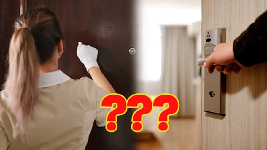 Việc gõ cửa trước khi vào giúp bạn xác nhận chắc chắn rằng không còn ai bên trong