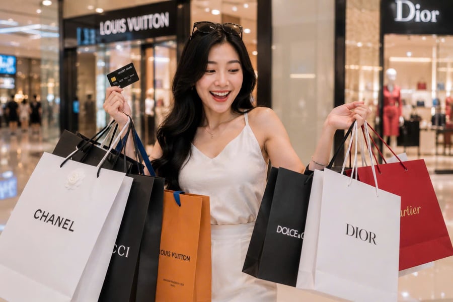 Tướng phụ nữ tiêu xài hoang phí