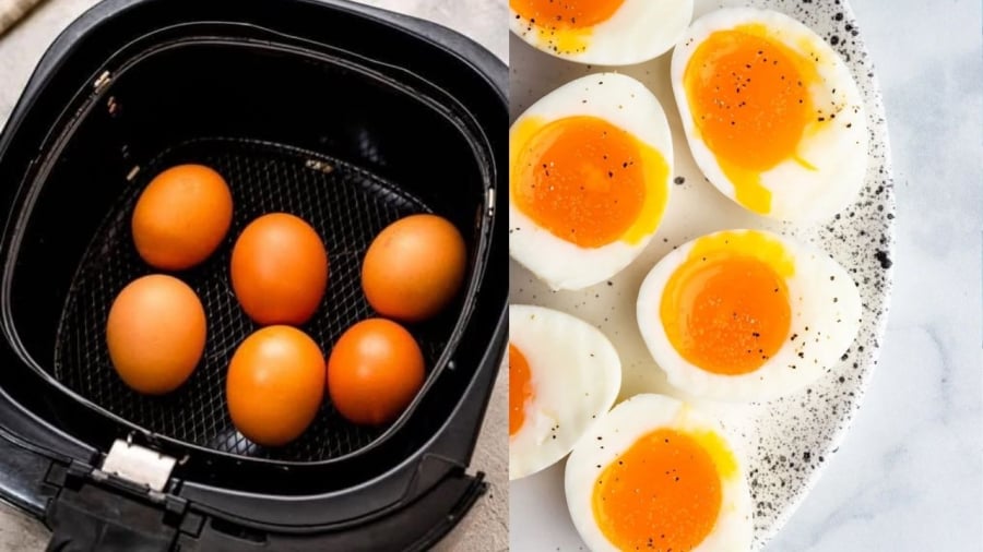 Cách luộc trứng lòng đào bằng nồi chiên không dầu không hề khó.