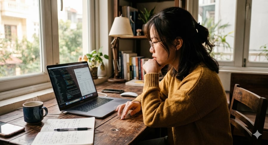 Nhiều người vô thức gõ ngón tay xuống bàn khi tập trung suy nghĩ hoặc giải quyết một vấn đề khó.