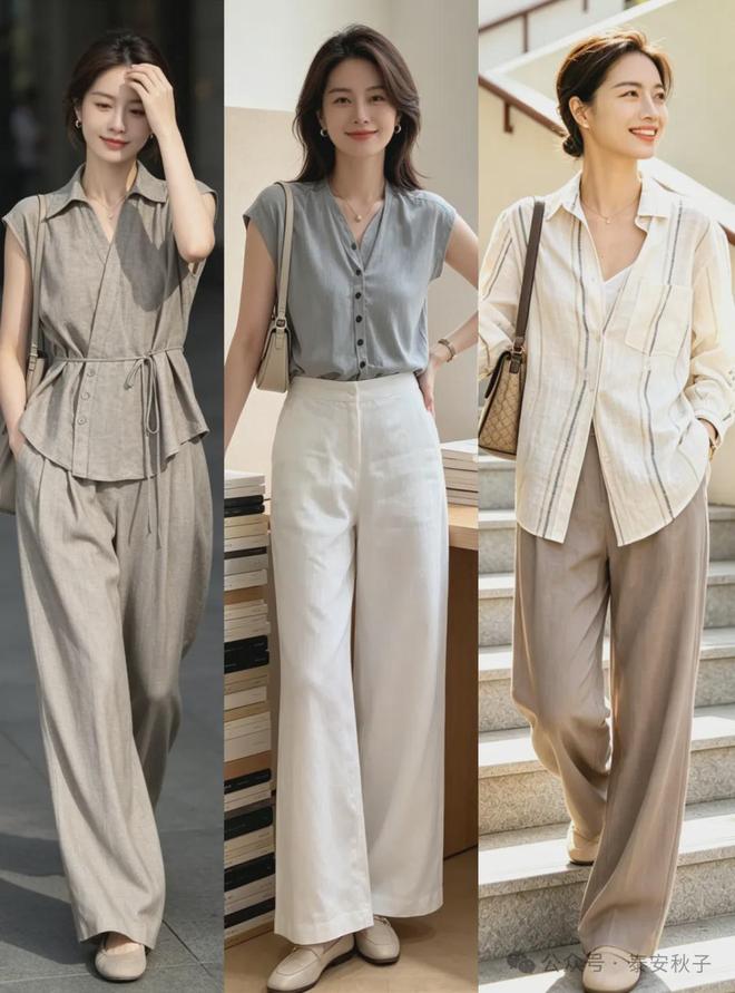 Các kiểu áo có chi tiết nhấn eo nhẹ kết hợp với quần cạp cao giúp tạo hiệu ứng cân đối cho cơ thể. 