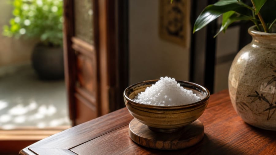 Muối được xem là mang ý nghĩa phong thủy tốt