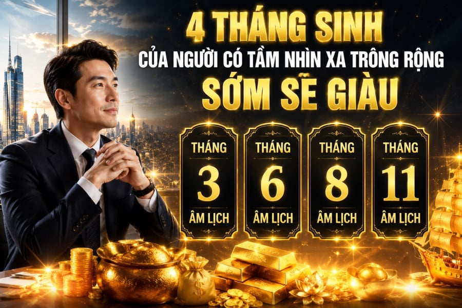4 tháng sinh của người có tầm nhìn xa trông rộng, sớm sẽ giàu