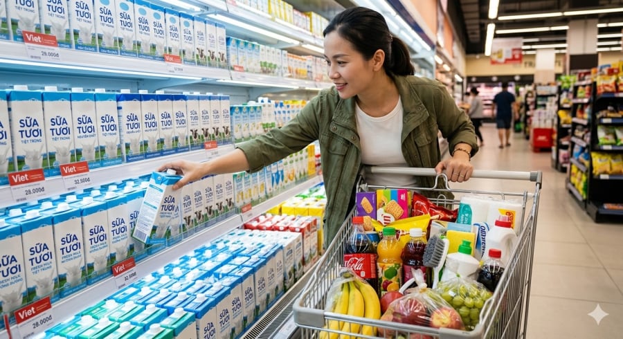 Việc đi qua nhiều quầy hàng có thể khiến người mua phát sinh thêm những quyết định mua sắm ngoài kế hoạch.