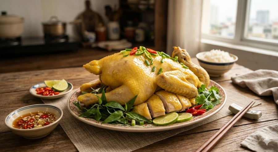 Nên chọn gà ta có da vàng nhạt tự nhiên, ức nhỏ, da mỏng. Gà quá non da sẽ dễ bị nát, gà quá già da sẽ dai và đen.