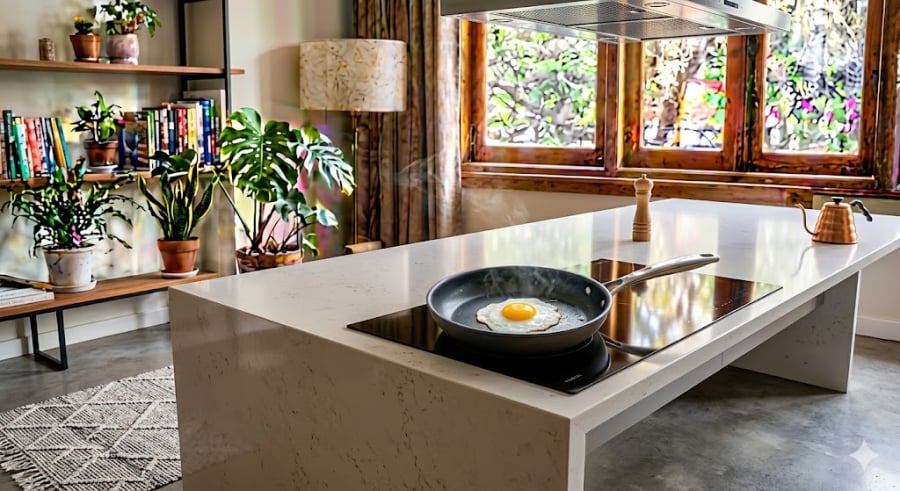 Lớp chống dính mới xuất xưởng thường có những lỗ li ti trên bề mặt mà mắt thường không thấy được. 