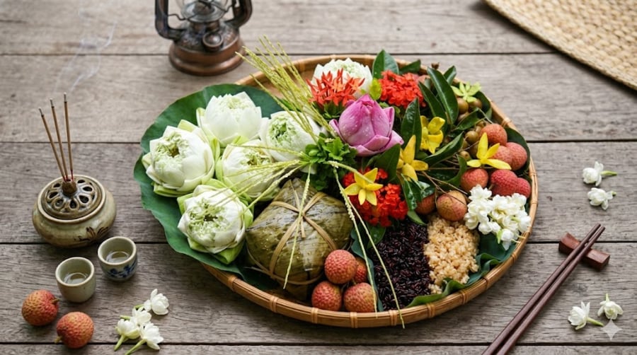 Với người miền Bắc, ngày Tết Đoan Ngọ mà thiếu bát cơm rượu nếp thì coi như chưa trọn vẹn. 