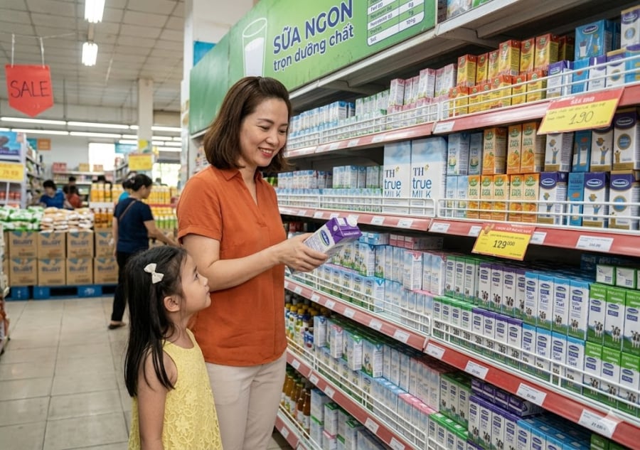 Các mặt hàng thiết yếu như sữa hay thực phẩm tươi sống có nhu cầu mua sắm rất cao. 
