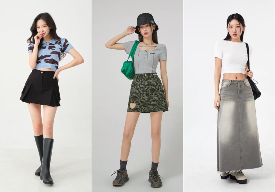 Thiết kế ôm nhẹ ở phần eo rồi xòe dần xuống dưới giúp che khuyết điểm vùng hông và đùi, đồng thời làm nổi bật vòng eo một cách tự nhiên.