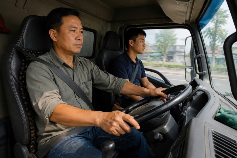 Vì sao lái xe đường dài luôn cần một người đi cùng