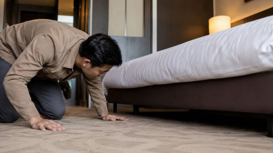 Gầm giường có thể là nơi chứa những đồ vật bất lợi cho bạn