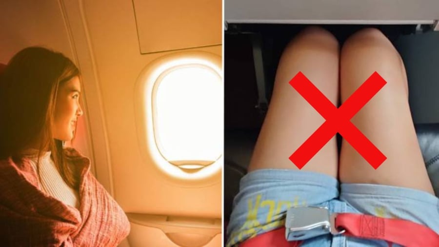 Khó giữ sự thoải mái trong suốt chuyến bay    