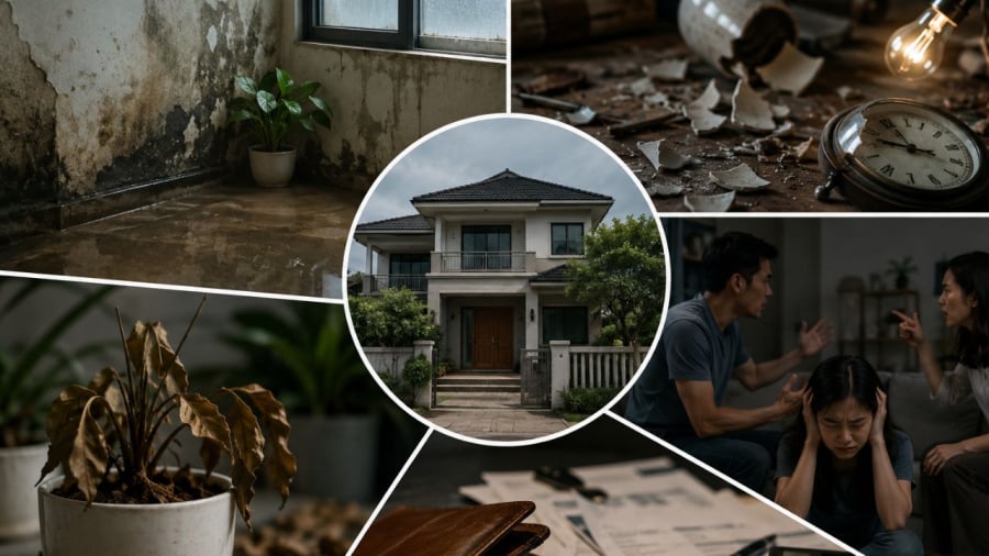 Những ngôi nhà mà có những dấu hiệu này thì cần phải xem lại ngay