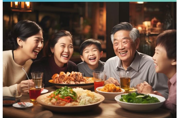 Không khí gia đình vui vẻ là điềm lành