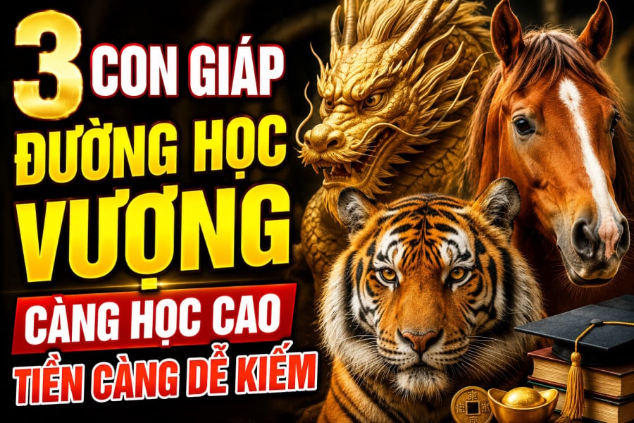 3 con giáp đường Học vượng, càng học cao Tiền càng dễ kiếm