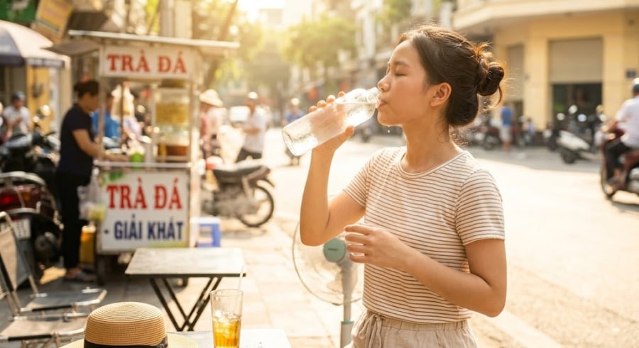 Nhiều người lầm tưởng uống càng nhiều càng tốt, nhưng nếu nạp quá nhiều nước trong thời gian ngắn, thận sẽ không kịp đào thải.