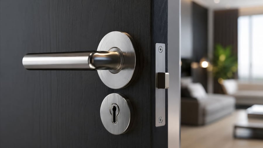 Sau nhiều năm thiết kế tay nắm cửa bằng kim loại vẫn là lựa chọn phổ biến