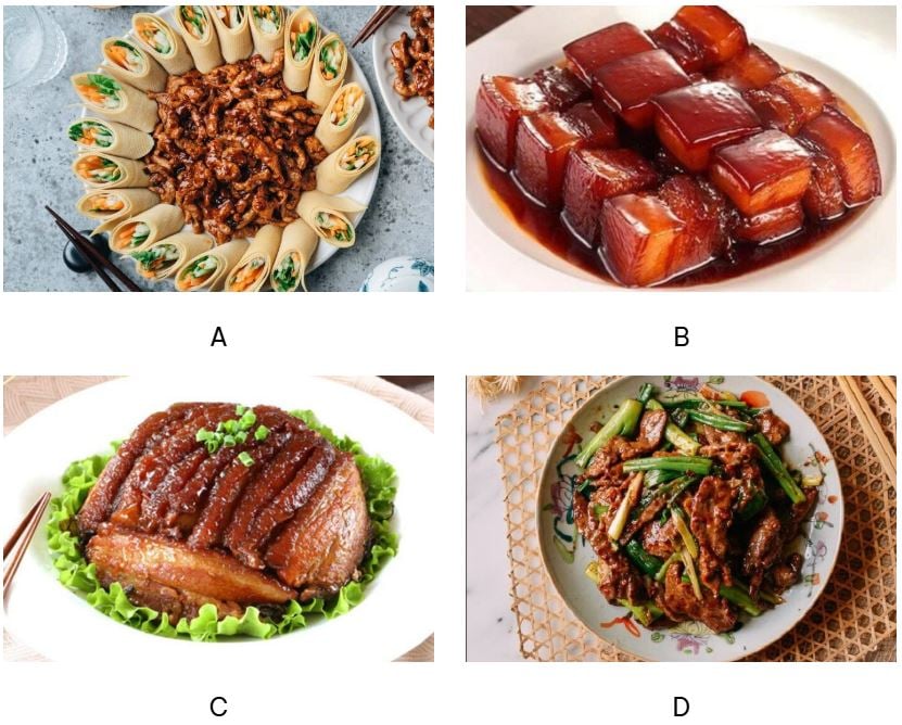 Hãy chọn 1 trong 4 bát thịt dưới đây nhé!