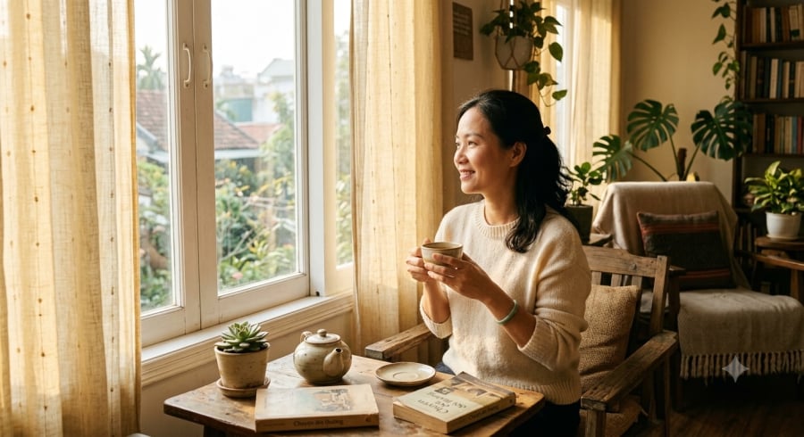 Hạnh phúc đôi khi bắt đầu từ khả năng trân trọng những khoảnh khắc bình dị trong cuộc sống thường ngày.