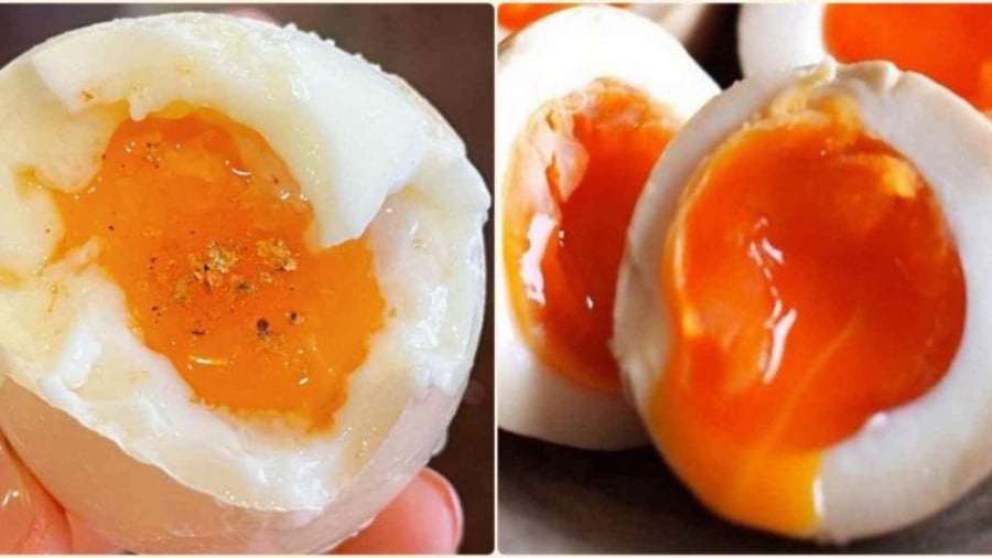 Trứng luộc ngon nhất là khi vừa nấu xong, còn ấm nóng, lòng đỏ béo bùi và dễ ăn