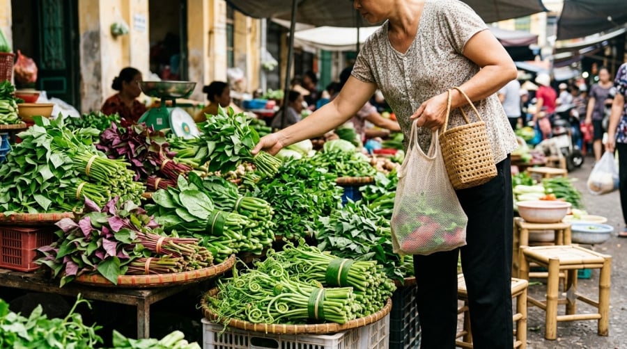 Ưu tiên rau theo mùa không chỉ giúp tiết kiệm chi phí mà còn mang đến bữa ăn tươi ngon và đa dạng hơn mỗi ngày.